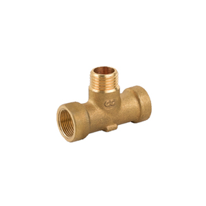 Raccordo a T FMF in ottone giallo da 1/4 di pollice per collegamento tubi - Product Image 1