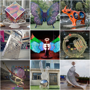 SENZHAO Led Paysage Illuminé Irrégulier <span class=keywords><strong>Polygone</strong></span> Lumière Moderne LED Motif Lumière Métal Sculpture Lumière - Product Image 5