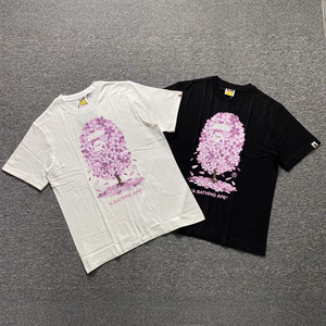 T-shirt d'été neutre à manches courtes et col rond en pur coton respirant, coupe ample, tendance, polyvalent, de haute qualité, 250g - Product Image 3