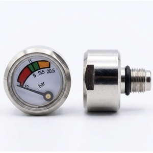 Manomètre de pression à <span class=keywords><strong>double</strong></span> aiguille pour extincteur à poudre sèche de haute qualité, fourni par l'usine, manomètre de pression pour siphon - Product Image 3