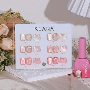KLANA OEM/ODM Hot Sale Cat Eye UV <b>Gel</b> Private Label <b>Gel</b> <b>Nail</b> Polish <b>Set</b> 6 Color Profesional Cat Eye Uv Glitter <b>Gel</b> Polish <b>Set</b> - Product Image 2