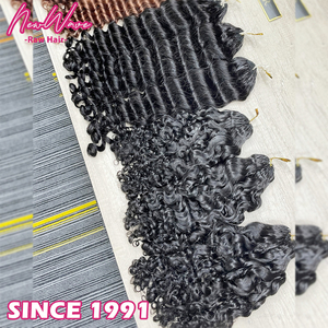 Extension per capelli ricci all'<span class=keywords><strong>italiana</strong></span> boho, senza trama, in capelli umani vergini grezzi, in bundle - Product Image 2