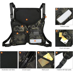 YEVHEV Bolsa de pecho unisex de 14 pulgadas con hombros ajustables, mochila ligera para senderismo con bolsillo interior con cremallera - Product Image 6