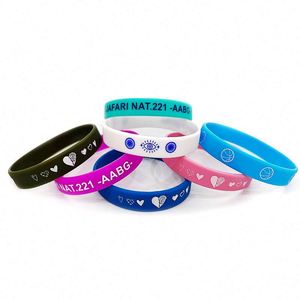 Pulseras de Silicona Personalizadas de Alta Calidad, Pulseras de Goma con Mensaje o Logotipo, Pulsera de Baloncesto - Product Image 1