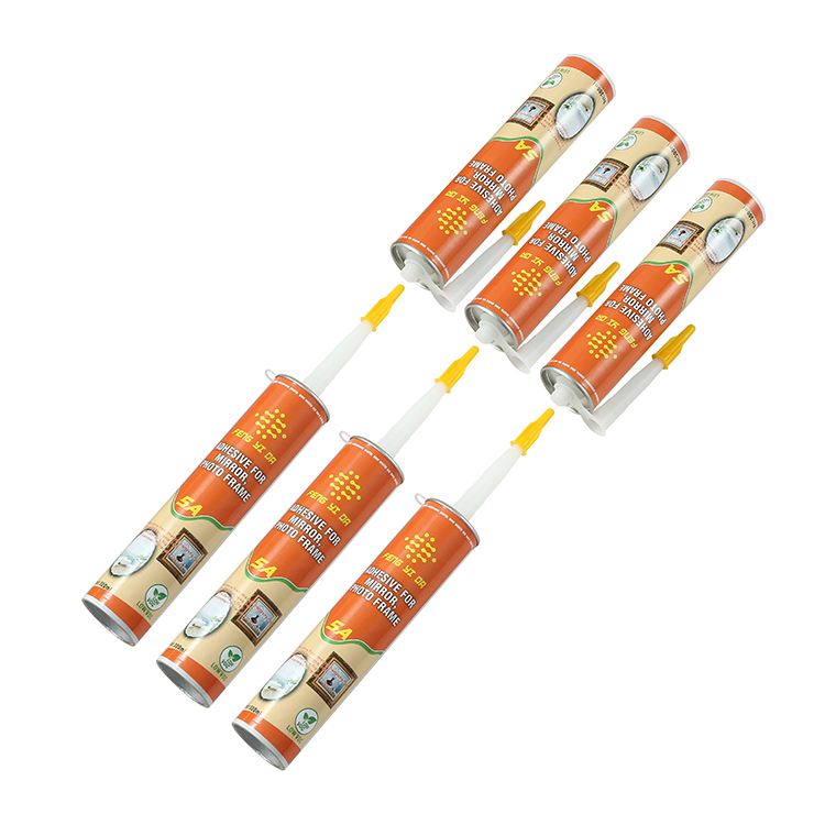 ECO friendly pvc window frame Nail Free adhesive structural silicone sealant for cast iron