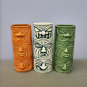 OEM Summer New Style Geeki Tikis <strong>Star</strong> Cute Tiki <strong>Mugs</strong> Cocktail Glasses Custom <strong>War</strong> Ceramic Hawaii Funny Cup Sublimation Tiki <strong>Mug</strong> - Product Image 4