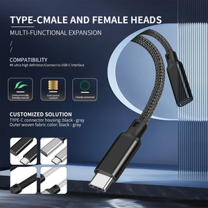<span class=keywords><strong>USB</strong></span> Loại C Truyền Dữ Liệu Mở Rộng Cáp <span class=keywords><strong>USB</strong></span> 3.2 Nam Để <span class=keywords><strong>USB</strong></span>-C Nữ Nhanh Chóng Sạc Cáp Dữ Liệu Bên Ngoài Ổ Cứng Adapter Cáp - Product Image 4