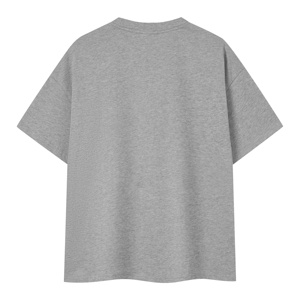 T-shirt da Uomo Oversize in Puro Cotone con Patchwork di Tendenza, Stile Basico, Lavorazione Tridimensionale, Vendita all'Ingrosso - Product Image 4