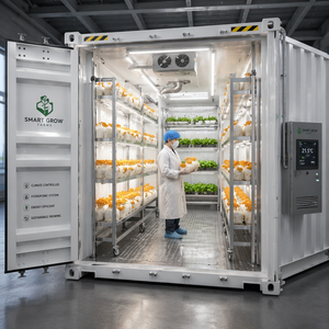 Grandes serres agricoles multi-chapelles commerciales pour culture verticale hydroponique, destinées à la recherche Pro-leaf, pour la production <span class=keywords><strong>de</strong></span> laitue, <span class=keywords><strong>de</strong></span> fraises et <span class=keywords><strong>de</strong></span> chanvre - Product Image 3