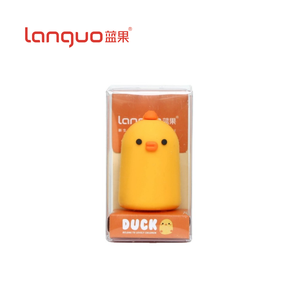 Nouveau taille-crayon manuel 3D avec petit canard moule PVC caoutchouc souple mode petit canard Animal moule PVC caoutchouc souple mode - Product Image 1