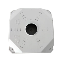 Support de surveillance en plastique de 13cm Hémisphère à fil caché pouvant être installé avec un hémisphère de plafond mural intégré à l'alimentation