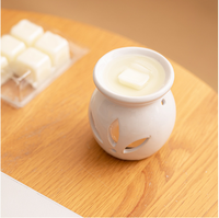 Brûleur d'huiles essentielles en céramique pour la maison, diffuseur d'arômes, lampe parfumée, brûleur de cire fondue, support pour bougie chauffe-plat