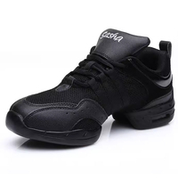 Zapatillas de Baile de Jazz y Hip Hop para Mujer, Parte Superior de Malla Ligera, Suela de Poliuretano, Zapatos Deportivos Casuales