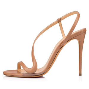 하이 퀄리티 끈 패션 디자이너 우아한 여성의 여름 샌들 오픈 발가락 하이힐 섹시한 클럽 스타일 야외 착용 - Product Image 4