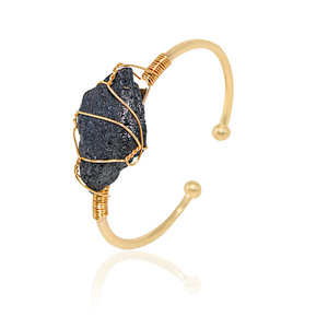 CAIOOCHE, Nueva Llegada, Joyería Antideslustre al por Mayor, Pulsera <span class=keywords><strong>de</strong></span> Mujer <span class=keywords><strong>de</strong></span> Alta Calidad Chapada en Oro con Cristales <span class=keywords><strong>de</strong></span> Piedra Natural para Regalo - Product Image 3