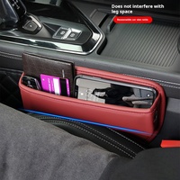 Organisateur latéral de siège de voiture en cuir PU, étanche, avec fentes pour cartes, gestion efficace, rangement de voiture, accessoire intérieur
