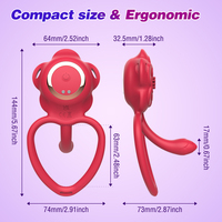 Tragbarer Vibrator mit Fernbedienung & App, Sexspielzeug mit Doppelmotor, Vibrierende Unterwäsche, Klitoris-Stimulator und G-Punkt-Vibrator