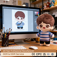 Poupée en peluche Kpop coréenne personnalisée 10cm 15cm 20cm pour les fans célèbres de groupe de stars de la musique cadeaux