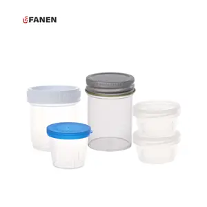 Fanen jetable 60ml stérile histologie échantillon spécimen conteneurs tasse en plastique tasse à mesurer