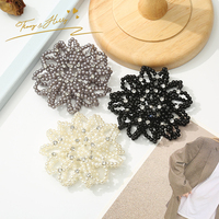Tracy & Herry dames à la main perle chignon couverture cheveux accessoire casque mariée fille mariage femmes perle perlée chapeaux