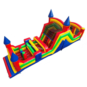 Parcours d'obstacles gonflable commercial pour enfants, avec jeux <span class=keywords><strong>de</strong></span> course et <span class=keywords><strong>de</strong></span> rebond, pour l'extérieur - Product Image 1