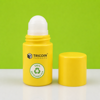 Botol Roll On Minyak Esensial Bulat Kosong 50ml 1oz 2oz Plastik Frosted Kemasan Botol Deodoran