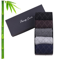 Chaussettes Classiques pour Hommes en Bambou et Coton, Anti-Bactériennes, Respirantes, Séchage Rapide, Décontractées et Habillées, Offre Spéciale