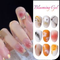 Vernis à ongles uv gel de couleur 15ml pour peinture fleurs marbre, étiquette privée avec lampe sèche-ongles, logo personnalisé oem