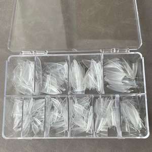 Nuovo arrivo punta per unghie a forma di <span class=keywords><strong>mandorla</strong></span> media mezza copertura lunghe unghie artificiali - Product Image 3