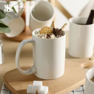 Porselen bira özelleştirilmiş boş kahve kupaları seramik özel arıtma kupası hediye seti toptan kupa kişiselleştirilmiş Logo ile