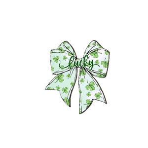 Green Four Leaf Clover Wooden Hanging <b>Decor</b> Round Die Cut St Patrick's Day Party <b>Wall</b> Decoration - Product Image 5