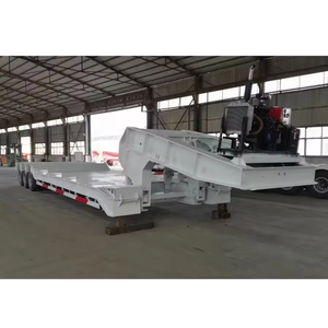 Remolque de plataforma baja hidráulica de 3, 4 y 5 ejes para trabajo pesado, de 1-2 toneladas, con cuello de cisne, 12.5x2.5x1.5m, Shandong Fengniao - Product Image 5
