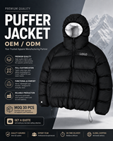 Veste matelassée en nylon à capuche personnalisée avec logo streetwear, veste d'hiver pour l'extérieur, réversible, imperméable, rembourrée en duvet