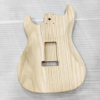 Corps de guitare électrique ST non fini pour droitier, en épicéa et érable, à peindre soi-même, corps semi-fini pour guitare personnalisée