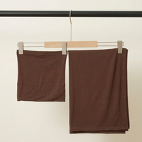 Ensemble hijab en jersey de bambou premium rayé, anti-humidité, séchage rapide, quatre saisons, pour les activités de plein air et quotidiennes