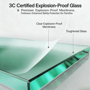 <span class=keywords><strong>Axe</strong></span> rotatif magnétique en acier inoxydable et verre trempé populaire pour les portes de <span class=keywords><strong>douche</strong></span> à double face modernes dans la salle de bain - Product Image 6