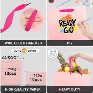 Bolsas de compras de papel de regalo de embalaje de Boutique de ropa mate con asa de cinta de lujo personalizada con impresión de logotipo - Product Image 3