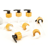 Têtes de pompe en bambou personnalisées YUESHEN 24/410 28/410, distributeur de lotion écologique en bois, têtes de pompe en bois, pièces usinées CNC