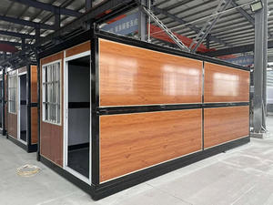 Petite maison préfabriquée de 20 pieds avec porte en verre pliante et caractéristiques prêtes à vivre pour centre commercial, hôtel, panneau sandwich construit - Product Image 3