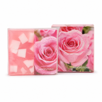 Savon artisanal à la rose, visage et corps, huile essentielle de fruits, parfum apaisant, sensation hydratante, tous types de peau, OEM ODM 200g