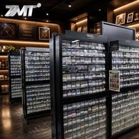 Vitrine d'exposition latérale en métal pour cartes à collectionner TCG Sport & Trading Cards, avec éclairage LED et portes verrouillables