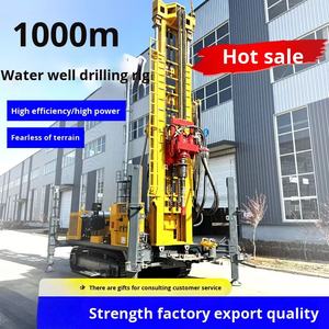 추적 공압 1000 미터 물 우물 드릴링 장비 광산 드릴링 용 대형 엔지니어링 유압 장비 - Product Image 4