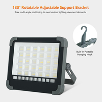 Projecteur LED Solaire Portable 200W pour Camping et Pêche, en Verre ABS, avec Sortie USB – Prise en Charge OEM & ODM pour Commandes en Gros