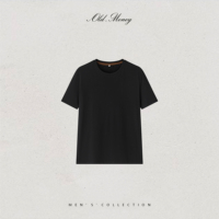 T-shirt pour homme Old.Money, coupe classique, col rond, manches courtes, couleur unie, jersey 100% coton, style décontracté