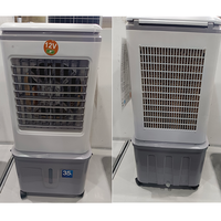 Ventilador Portátil Recargable de Bajo Precio, Aire Acondicionado Evaporativo, Enfriador de Aire Solar con Humidificación Eficiente