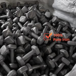 1kg ブラックピンク 六角形 鉄製ウェイト ダンベル 家庭用ヨガ ジムトレーニング用（軽微な欠陥あり） - Product Image 5