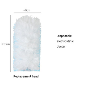Offre Spéciale : <span class=keywords><strong>Plumeau</strong></span> Électrostatique Jetable en Microfibre pour Voiture, Nettoyage Statique des Plafonds, Manche Extensible, Recharge Incluse - Product Image 6