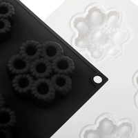 NOUVEAU Moule en silicone à 8 cavités pour tartes aux baies françaises, pour des desserts mousse élégants, des décorations de gâteaux de mariage et des tartes individuelles aux fruits
