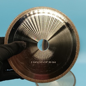 <span class=keywords><strong>Disque</strong></span> de meulage CBN sur mesure haute dureté pour affûtage de chaînes de tronçonneuses et ébavurage de l'aluminium avec abrasif grossier - Product Image 6