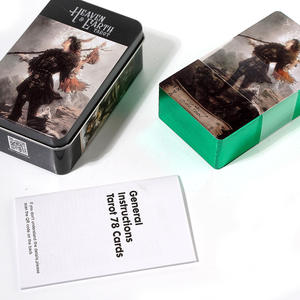Benutzer definierte grüne Folie 78 <span class=keywords><strong>Tarot</strong></span> karten Deck Einzigartiges Design <span class=keywords><strong>Tarot</strong></span> karte Wickeln Sie die Audacity <span class=keywords><strong>Tarot</strong></span> Card Metal Box - Product Image 4